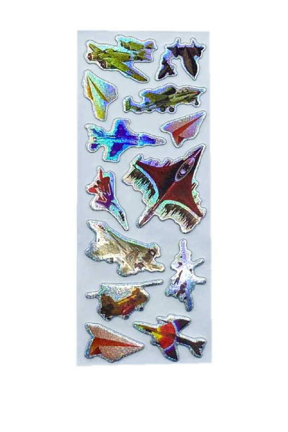 Sticker Kabartmalı Stiker Defter, Planlayıcı Etiket Uçak (cb304) 16x7 cm ürün görseli 1