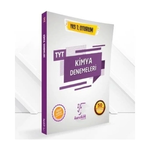KAREKÖK TYT KİMYA 50 ÇÖZÜMLÜ DENEME YKS 1.OTURUM ürün görseli 1