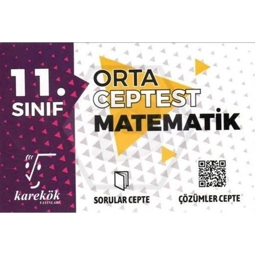 KAREKÖK 11.SINIF MATEMATİK CEP TEST ORTA DÜZEY ürün görseli 1