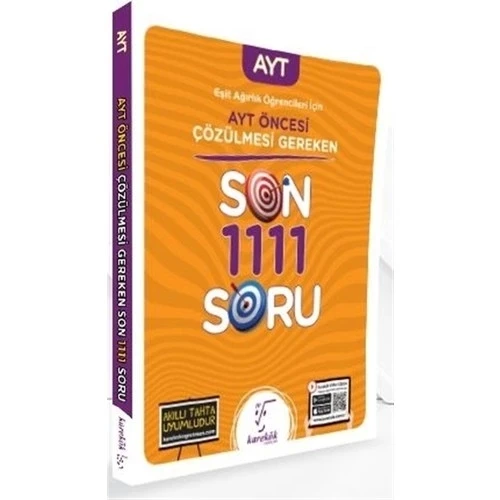 KAREKÖK AYT ÖNCESİ ÇÖZÜLMESİ GEREKEN 1111 SORU EŞİT AĞIRLIK ürün görseli 1