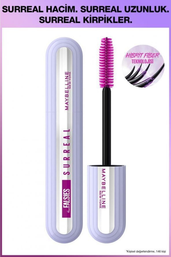 Maybelline New York Falsies Surreal Maskara Siyah ürün görseli 1