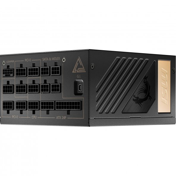 MEG AI1300P PCIE5 1300W 80+Platinum ATX 3.0  Power Supply ürün görseli 1