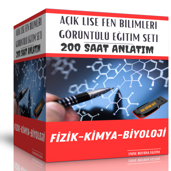 Açık Lise Fen Bilimleri Tüm Dersler Görüntülü Eğitim Seti ürün görseli 1