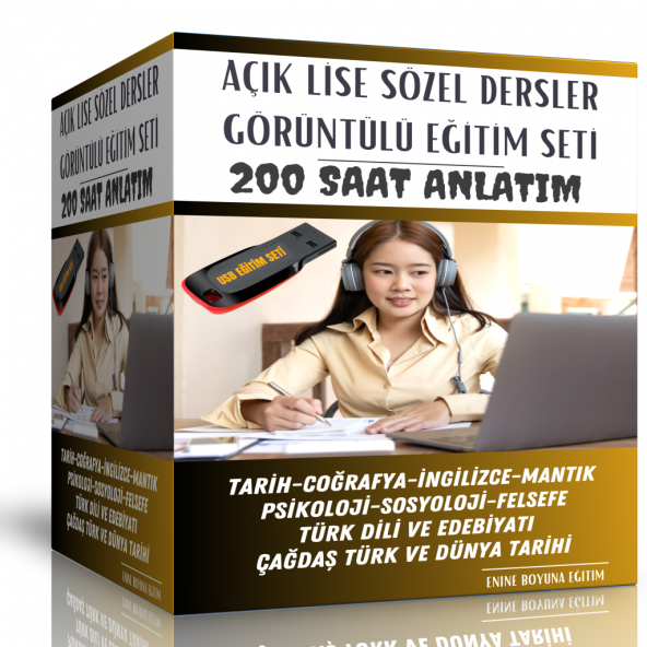 Açık Lise Sözel Tüm Dersler Görüntülü Eğitim Seti ürün görseli 1