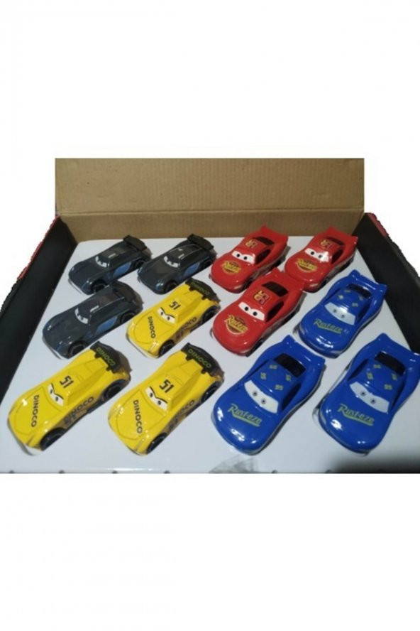Arabalar Cars Şimşek Mcqueen Dimoco Jackson Storm Ramone 4lü Kutulu Set ürün görseli 1