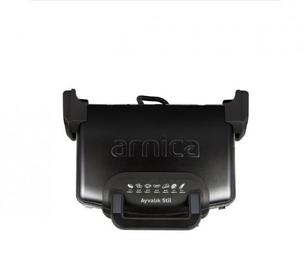 Arnica GH26262 Ayvalık Stil Tost Makinesi Siyah ürün görseli 1