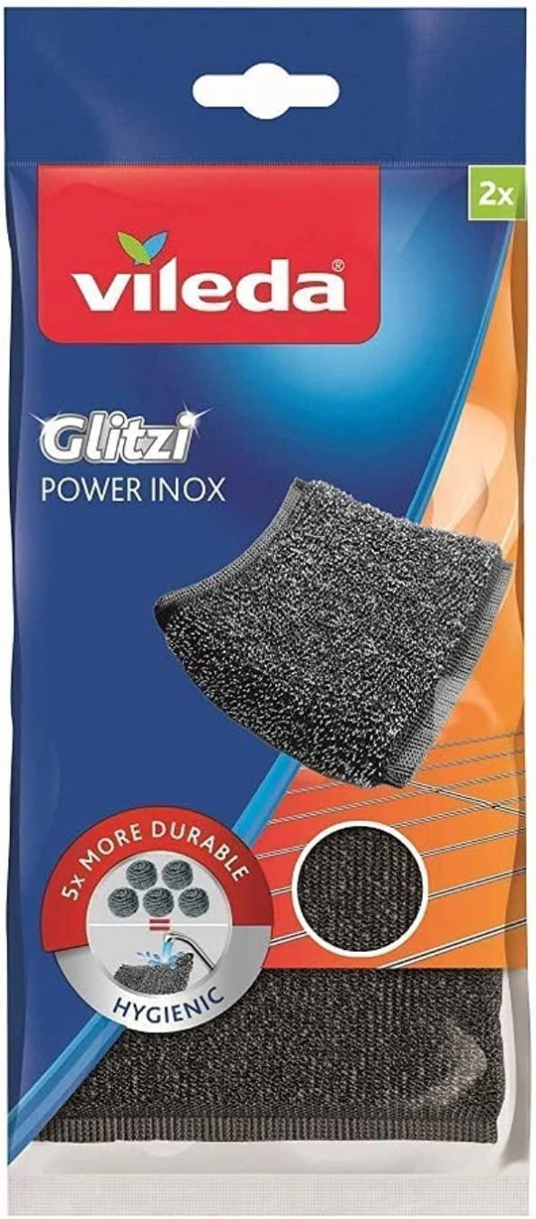 VİLEDA  GLİTZİ POWER INOX 2 Lİ 141659 ürün görseli 1