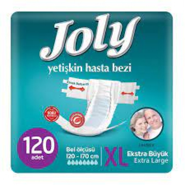 Joly Ekstra Large Belbantlı Hasta Bezi 120 Adet XL ürün görseli 1