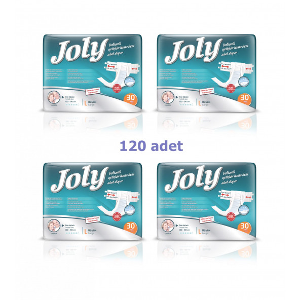 Joly Large Belbantlı Hasta Bezi 120 adet ürün görseli 1