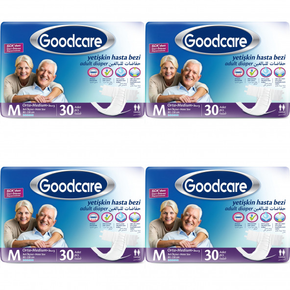 Goodcare Medium Belbantlı Hasta Bezi ürün görseli 1