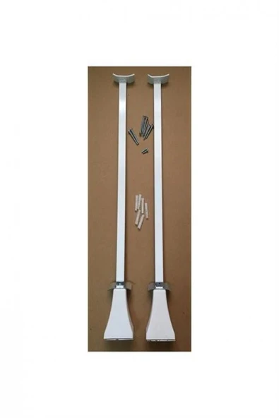 ŞİMAŞ HAVLUPAN Panel Radyatör Ayağı / Yer Konsolu 50 cm Yere Sabitleme Beyaz 1 Çift (2 Adet) ürün görseli 1