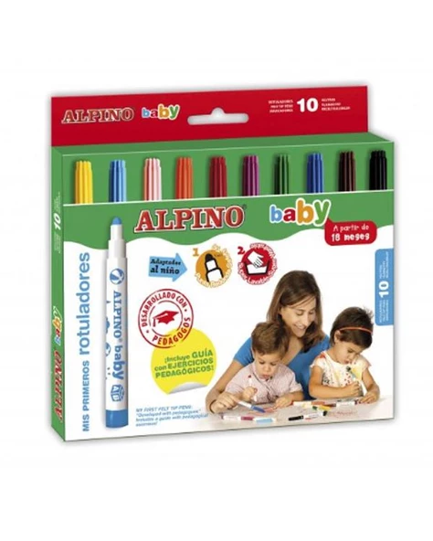 Alpino Baby Keçeli Boya Kalemi 10 Renk ürün görseli 1
