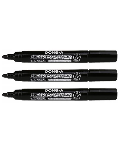 Dong A Permanent Marker Siyah 3lü D4236 ürün görseli 1