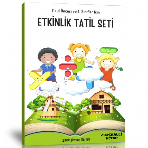 Okul Öncesi ve 1. Sınıflar İçin Etkinlik Tatil Seti (2 Kitap) ürün görseli 1