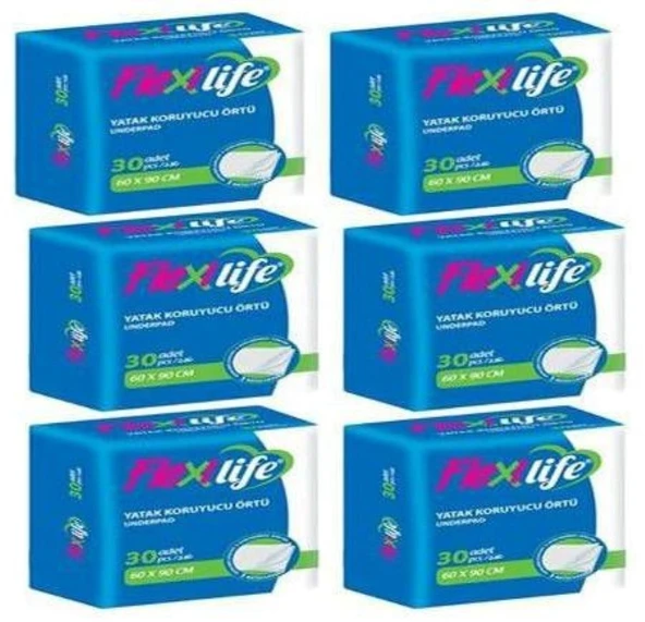 Flexilife Yatak Koruyucu Örtü 60x90 30'lu 6 paket / 180 adet ürün görseli 1