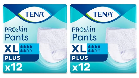 Tena Proskin Pants Plus Emici Külot, En Büyük Boy (Xl), 6 Damla, 12'li 2 Paket 24 Adet ürün görseli 1