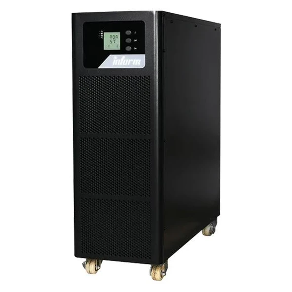 Ayt Inform Stark 10 KVA 3F-3F Lcd Ekranlı Online UPS Trifaze Kesintisiz Güç Kaynağı 6-14 Dk Elektirik Güç Kaynak 16x9Ah ürün görseli 1