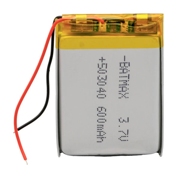 Powermaster 3.7 Volt 600 Mah Lityum Polimer Pili 4x3x0.3 cm Kulaklık Pili Batarya ürün görseli 1