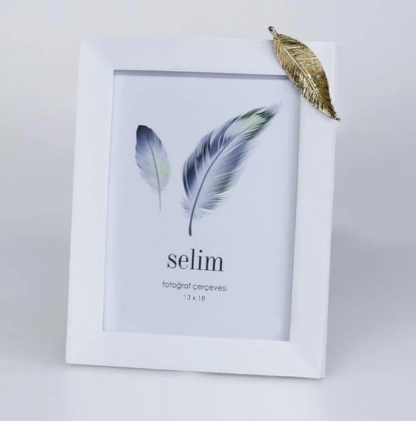 Crearthome 13x18 Yapraklı Çerçeve Beyaz Altın SCRV 124BYA84RS ürün görseli 1