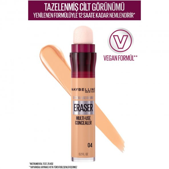 Maybelline New York Kapatıcı - Instant Age Eraser Concealer 04 Honey ürün görseli 1