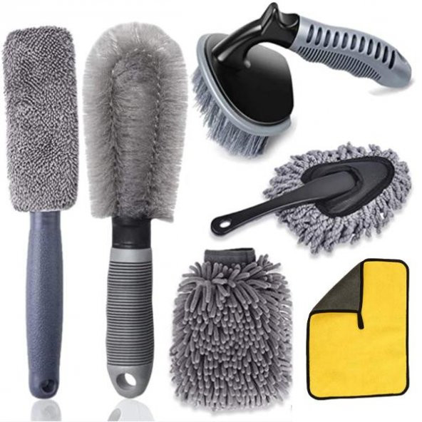 Zhltools 6 Parçalı Araba ve Lastik temizleme Premium Set ürün görseli 1