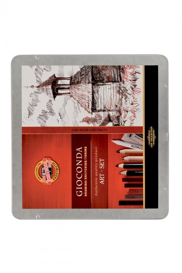 Koh-i Noor Gioconda Art Set Renkli Resim Seti 24 Parça Metal Kutulu ürün görseli 1