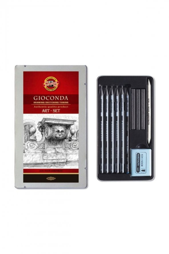 Koh-i Noor Gioconda Art Set 11 Parça Grafit Resim Seti Metal Kutu ürün görseli 1