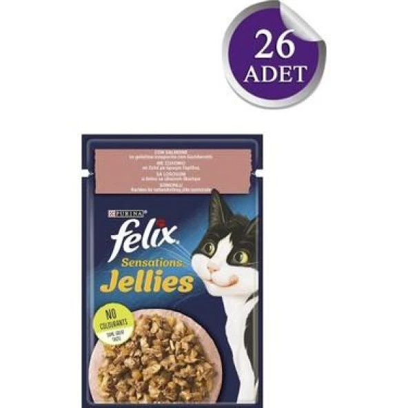 Felix Somonlu Karidesli Jöle İçinde Yaş Mama 85 Gram 26 ADET ürün görseli 1