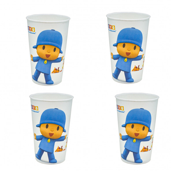 Çocuk Bardağı Sevimli Bardak 200 Ml 4'lü Set ürün görseli 1
