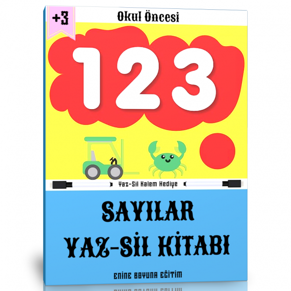 Okul Öncesi Sayılar Yaz Sil Kitabı ürün görseli 1