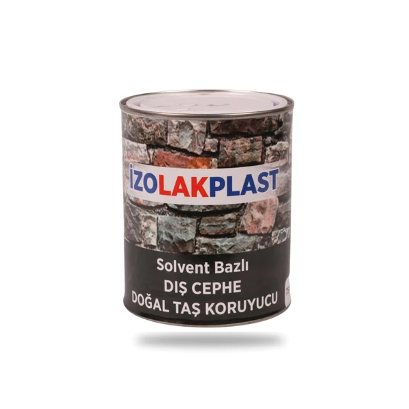 İzolak Plast Solvent Bazlı Dış Cephe Doğal Taş Verniği 0.75 Kg ürün görseli 1