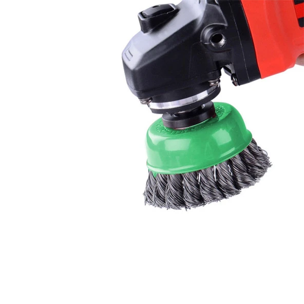 Saçaklı Çanak Fırça Paslanmaz 75 mm M14 - Resim 6