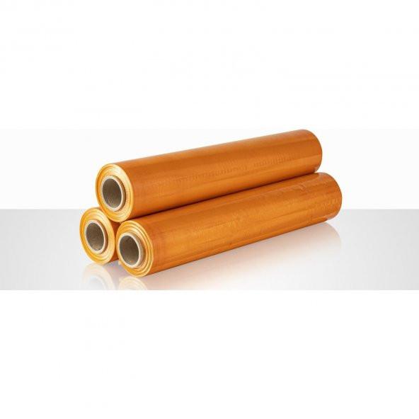 Palet Rulo Streç Film Folyo - Turuncu - 17 Mikron - 50 Cm. x 300 Metre - 3 Adet ürün görseli 1