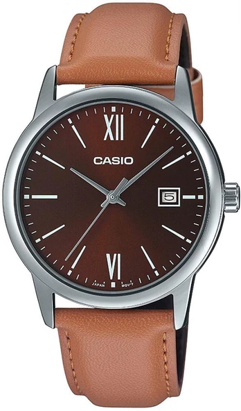 CASIO MTP-V002L-5B3UDF TABA DERİ KORDON ERKEK KOL SAATİ ürün görseli 1