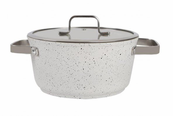 Porland Bianco Kapaklı Derin Tencere 20 cm 04STY003251 ürün görseli 1