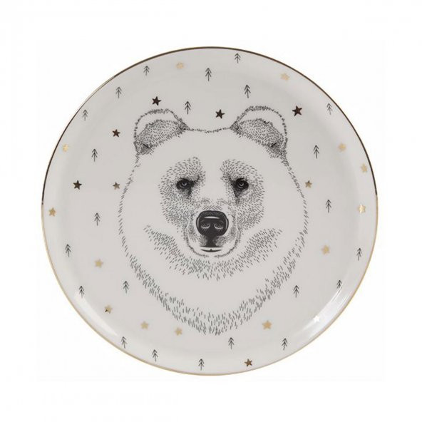 Porland Forest Bear Düz Tabak 20 Cm 04Lfh000451 ürün görseli 1