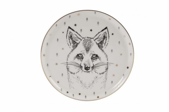 Porland Forest Fox Düz Tabak 20 Cm 04Lfh000457 ürün görseli 1