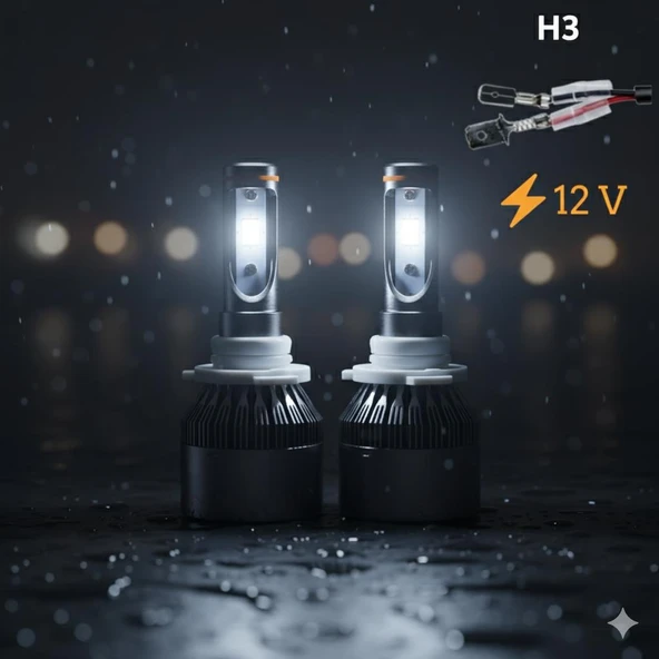 Space 12V H3 Led Far Ampulü (33W 3300LM) ürün görseli 1