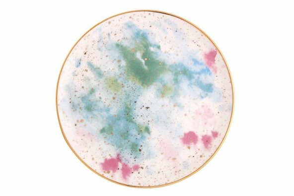 Porland Cosmos Desen6 Düz Tabak 24 cm 04ALM006671 ürün görseli 1