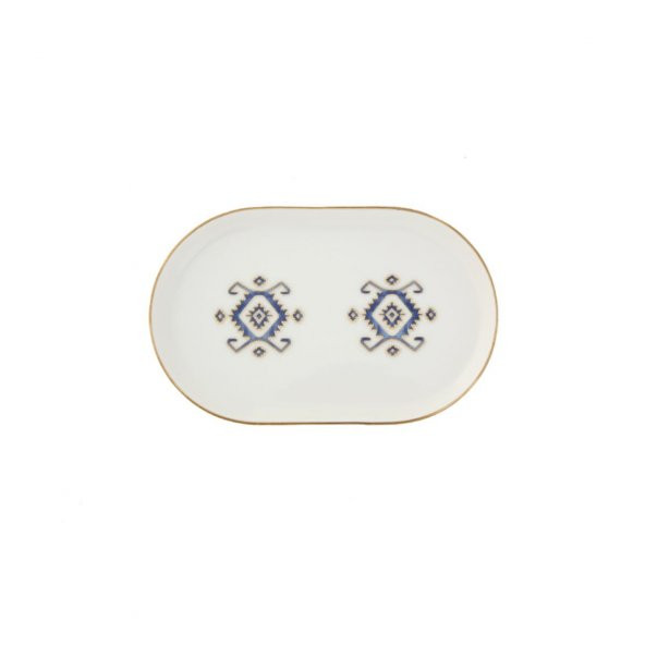 Porland Arabesque Desen5 Kayık Tabak 18 cm 04ALM006531 ürün görseli 1