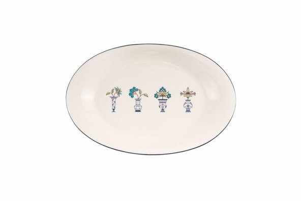 Porland Vaso Piccolo Desen9 Kayık Tabak 31 cm 04ALM008080 ürün görseli 1