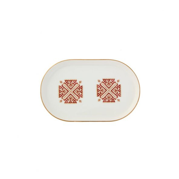 Porland Arabesque Desen6 Kayık Tabak 18 cm 04ALM006533 ürün görseli 1