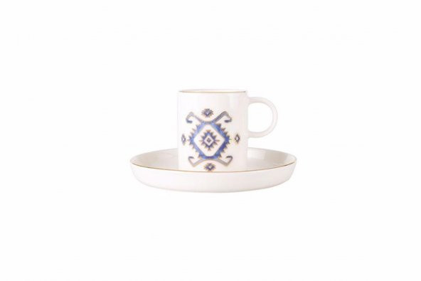 Porland Arabesque Desen5 Tabaklı Kahve Fincanı 85cc 04ALM006043 ürün görseli 1