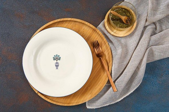 Porland Vaso Piccolo Desen5 Düz Tabak 17 cm 04ALM008043 ürün görseli 1