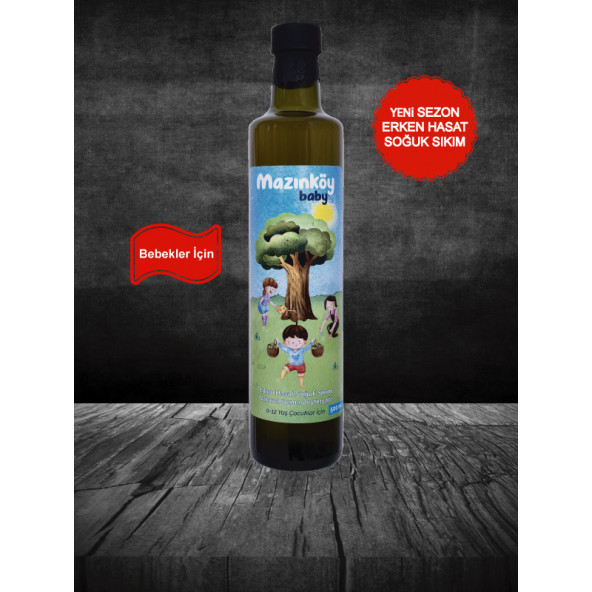 Bebek Çocuk Zeytinyağı 500 Ml Erken Hasat Soğuk Sıkım Mazınköy ürün görseli 1