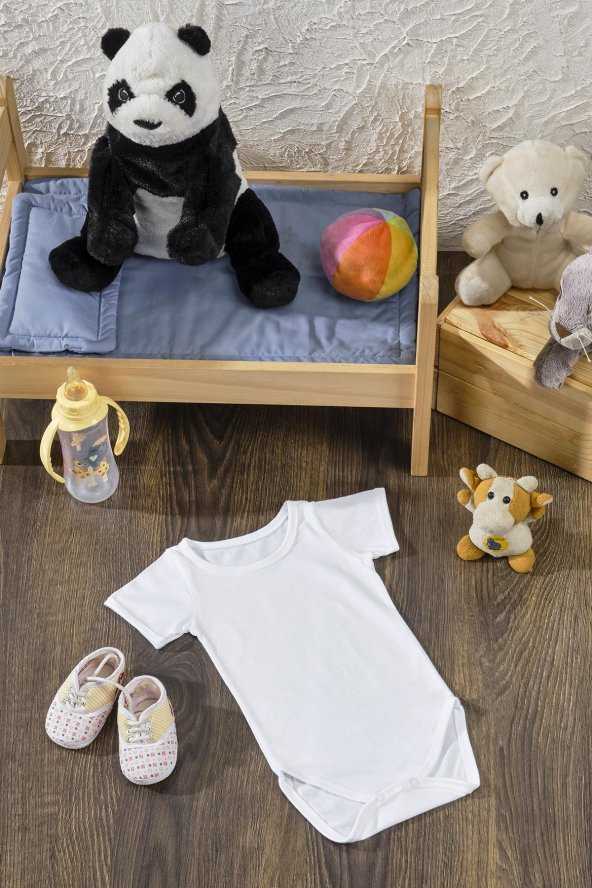 Pamuk Tekli Body Bebek Zıbın ürün görseli 1