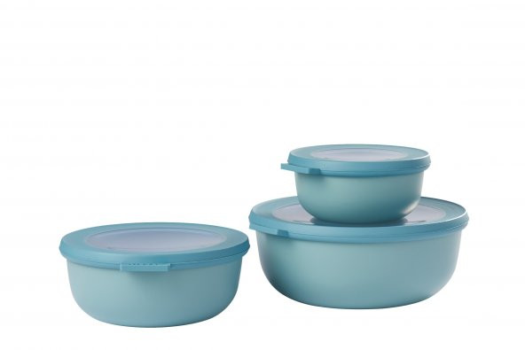 Mepal Set Cirqula Round 3 Parça Saklama Kabı (350+750+1250 ml) ürün görseli 1