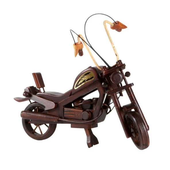 Dekoratif Ahşap Harley Davidson Motosiklet 40 cm ürün görseli 1