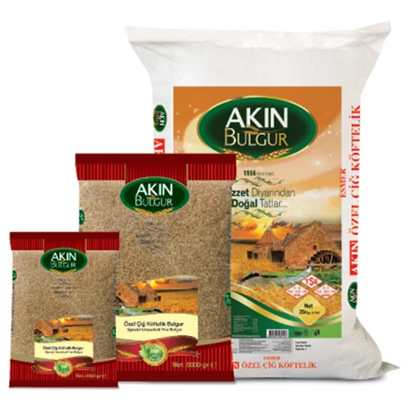 Akın Bulgur Köftelik Esmer Özel Bulgur 2500 G ürün görseli 1