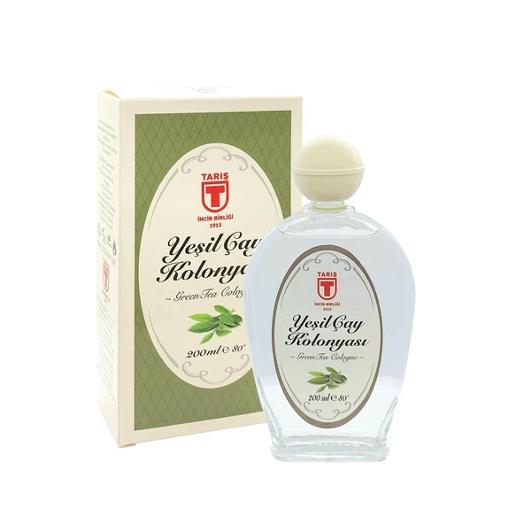 Tariş 80 Derece Yeşil Çay Kolonyası Cam Şişe 200 ML ürün görseli 1